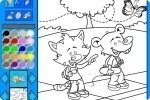Coloriage chat et souris Coloriage chat et souris