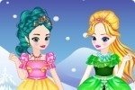 Jeunes filles Elsa et Anna Jeunes filles Elsa et Anna