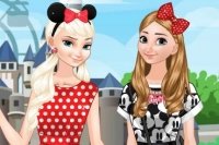 Sœurs Frozen à Disneyland Sœurs Frozen à Disneyland