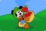 Attraper les pommes avec Mickey
